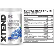 Load image into Gallery viewer, Xtend Original BCAA Powder Blue Raspberry Ice - 420g
