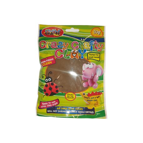 Crazy Crafty Clay 50g - Chocolate (Col. 22) Buy Online in Zimbabwe thedailysale.shop