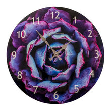 Load image into Gallery viewer, Quintessential Clocks – Blooming Flower - Decorative Glass Wall Clock
