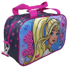 Load image into Gallery viewer, Barbie Denim Hearts Holdall
