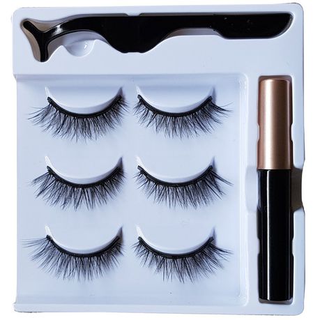 Magnetic Fake or False Eye Lashes With Magnetic Eyeliner Buy Online in Zimbabwe thedailysale.shop