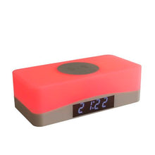 Load image into Gallery viewer, Aura Wireless Charging Station - Interchangeable Colour Nightlight &amp; Clock
