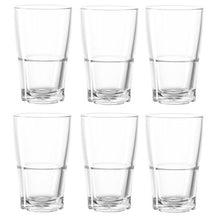 Load image into Gallery viewer, Leonardo Glass Tumbler for Caffe Latte or Iced Coffee SENSO 390ml: Set of 6
