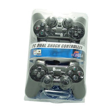 Load image into Gallery viewer, DW KD208 B  UCOM 2-in-1 PC Dual Shock Joypad Controller / Gamepad - Black
