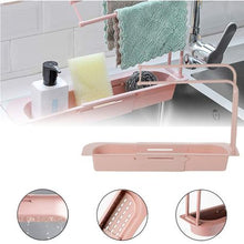 Load image into Gallery viewer, Fine Living Telescopic Storage Drainage Basket - Pink
