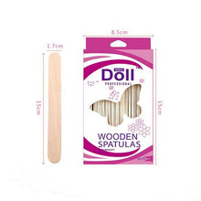 Load image into Gallery viewer, Doll Wooden Waxing Spatula Wax Spatulas for Hair Removal  50 pcs
