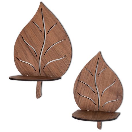 db Creative - Plant Leaf Wall Shelf Set of 2 Buy Online in Zimbabwe thedailysale.shop