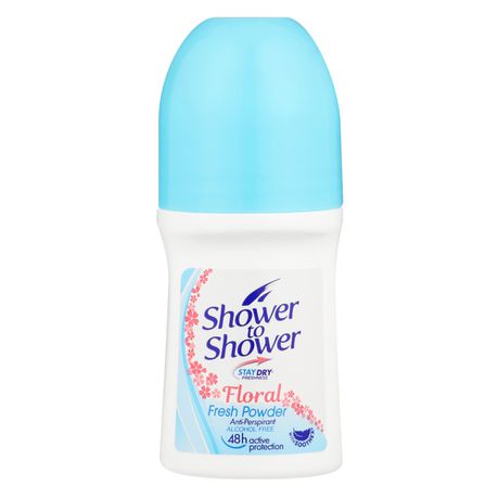 Shower to Shower Roll-on 50ml Floral Fresh Powder