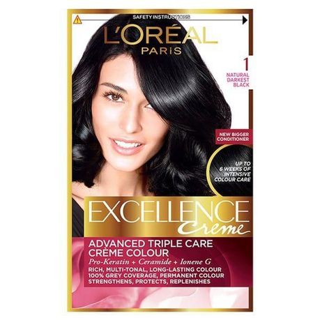 LOreal Excellence Creme 1 Natural Darkest Black Buy Online in Zimbabwe thedailysale.shop