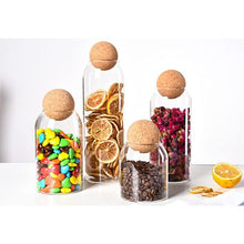 Load image into Gallery viewer, DH - Kitchen and Pantry Glass Storage Containers with Wooden Sealing Balls
