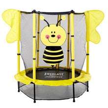 Load image into Gallery viewer, Everlast 4.5FT Bee Trampoline with Safety Net Enclosure
