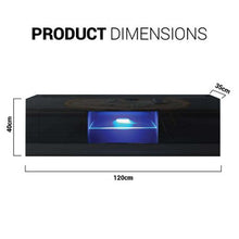 Load image into Gallery viewer, Modern minimalist high-gloss touch TV STAND with RPG LED light -JMY-Y- 09
