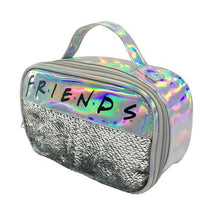 Load image into Gallery viewer, Friends Silver PU and Sequins Bag
