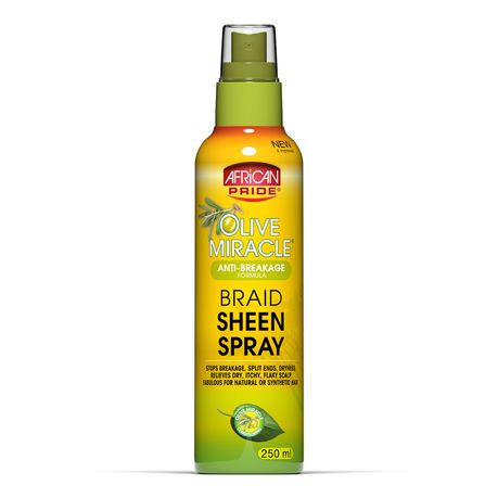 African Pride - Olive Miracle Braid Sheen Spray Buy Online in Zimbabwe thedailysale.shop