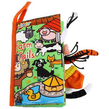 Load image into Gallery viewer, Jollybaby Soft Cloth Baby Books - Farm Tails
