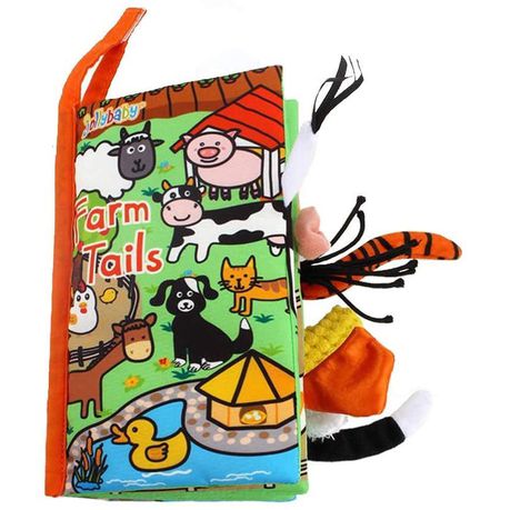 Jollybaby Soft Cloth Baby Books - Farm Tails