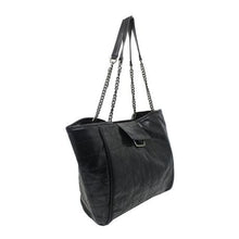 Load image into Gallery viewer, Blackcherry Quilted Trapezze Tote-Black
