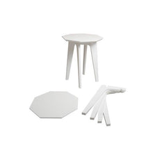 Load image into Gallery viewer, Modern Hexagon Design Wooden Side Nesting/Serving Table-White
