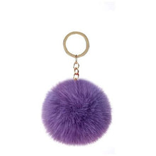 Load image into Gallery viewer, YALLI Fluffy Ball Key Ring / Chain Assorted Colours
