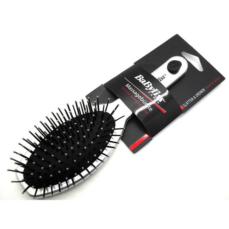 BaByliss Bristle Massage Hairbrush For Women and  Girls and Ladies Silver Buy Online in Zimbabwe thedailysale.shop