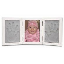 Load image into Gallery viewer, White Three Frame and Clay Handprint Kit
