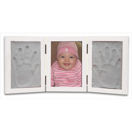 White Three Frame and Clay Handprint Kit