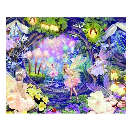 Diamond Painting DIY Kit, Round diamonds, 50x40cm- Little Elves in Forest Buy Online in Zimbabwe thedailysale.shop