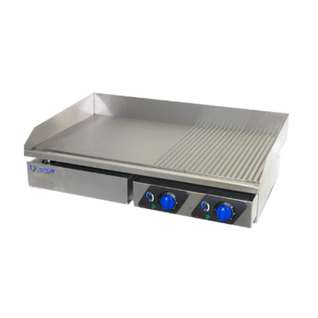 Electric Grill 1/2 Flat 1/2 Grooved  730mm Buy Online in Zimbabwe thedailysale.shop