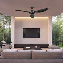 Load image into Gallery viewer, Zebbies Lighting - Harrier Black - Matt Black Ceiling Fan with No Light
