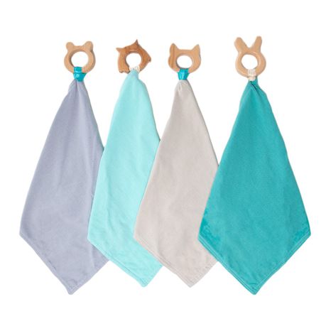 George & Mason Baby - Woodland Blue Teether with Blankie - Set of 4 Buy Online in Zimbabwe thedailysale.shop