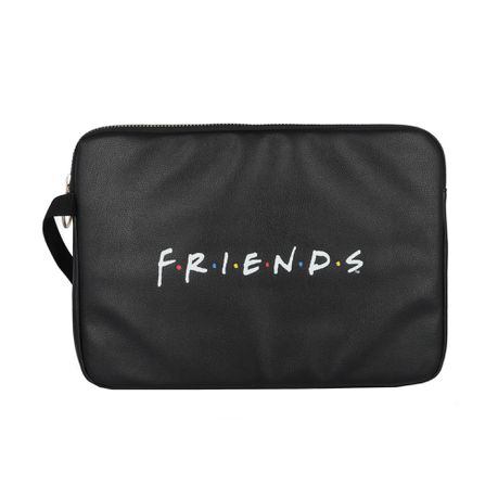 Friends Black PU Leather Laptop Sleeve