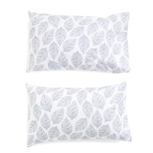 Load image into Gallery viewer, George &amp; Mason - Charcoal Tropical Leaf Pillowcase - Set of 2
