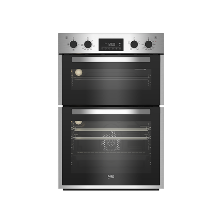 Beko 60cm Built-In Double Oven Inox Buy Online in Zimbabwe thedailysale.shop