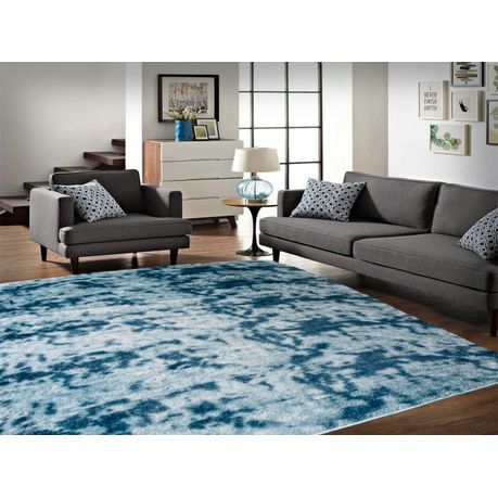 Luminous Blue Rug\Carpet (150cmx200cm) Buy Online in Zimbabwe thedailysale.shop