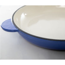 Load image into Gallery viewer, George &amp; Mason - 26cm Cast Iron Frypan - Blue Enamel
