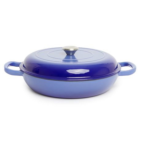 George & Mason - 3.5L Cast Iron Casserole - Blue Enamel Buy Online in Zimbabwe thedailysale.shop