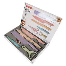 Load image into Gallery viewer, Hestia 6 Piece Non-Stick Kitchen Knife Set – Pastel
