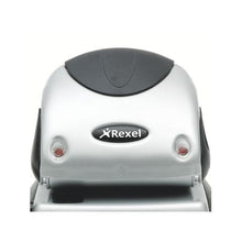 Load image into Gallery viewer, Rexel: P225 2 Hole Punch - Silver/Black
