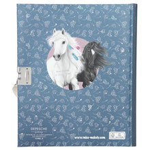 Load image into Gallery viewer, Top Model Diary Horse Blue with lock
