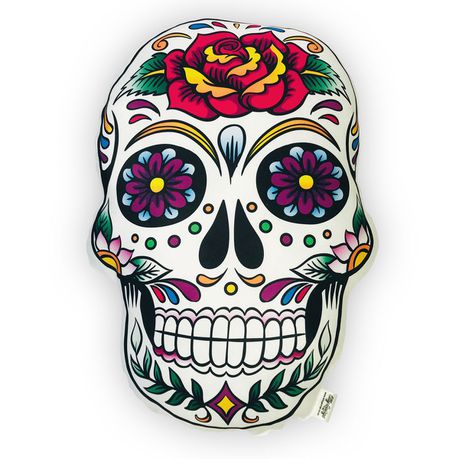 Sugar Skull Shaped Scatter Cushion - 45x32cm Buy Online in Zimbabwe thedailysale.shop