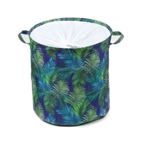 Creative Deco Eco-Friendly Laundry Basket with Drawstring - Tropical Ferns Buy Online in Zimbabwe thedailysale.shop