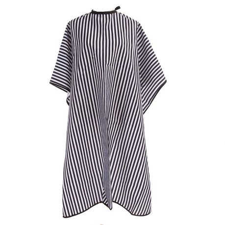 Beauty salon cape / make up cape & haircutting cape stripes button neck Buy Online in Zimbabwe thedailysale.shop