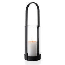 Load image into Gallery viewer, Blomus Pillar Candle: Height 12cm, Diameter 6cm, 33hr Burn Time NERO
