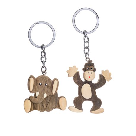 Africa's Legends - Large Animal-Themed Keyring - Baobab Range (Pack of 2)