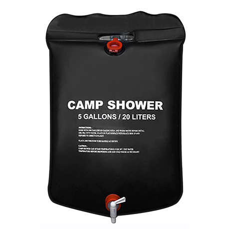 20L Black Solar Shower Portable