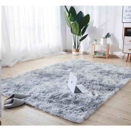 Fluffy Carpet/Rug Gray