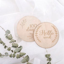 Load image into Gallery viewer, Floral Wooden Milestone Cards
