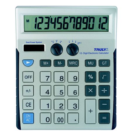 Truly 2007 - 12 Digit Large Desktop Calculator Buy Online in Zimbabwe thedailysale.shop