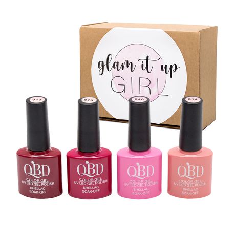 Glam It Up Girl/ UV Gel Nail Polish - Shades of Pink Buy Online in Zimbabwe thedailysale.shop