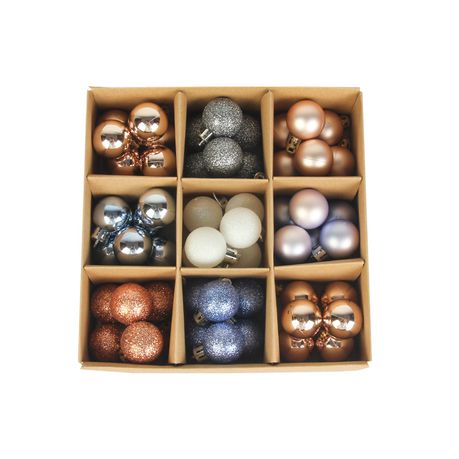 Home Crafts 54 Pc Christmas Décor Pack (Purple, Grey, Rose Gold) Buy Online in Zimbabwe thedailysale.shop